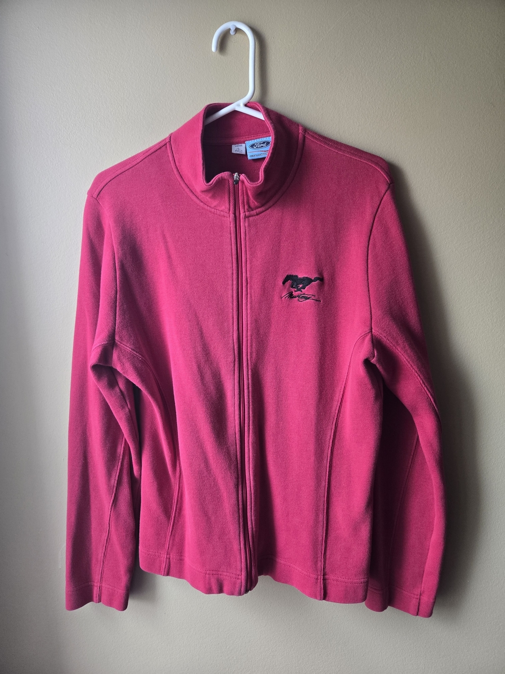 Mustang Ford Offical Sweater Full-Zip Red
